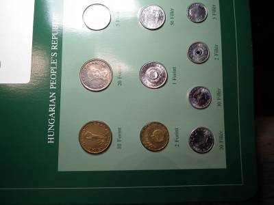FORINT ÉRMÉS SOR  ( COIN SET OF ALL NATIONS HUNGARY ) Vegyes évjáratú érmékkel. (10 db) Pecsét: H4H 1995 ( " Franklin Mint " külföldi kiadás)