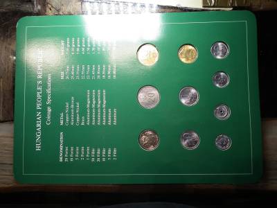 FORINT ÉRMÉS SOR  ( COIN SET OF ALL NATIONS HUNGARY ) Vegyes évjáratú érmékkel. (10 db) Pecsét: 1995 ( " Franklin Mint " külföldi kiadás)