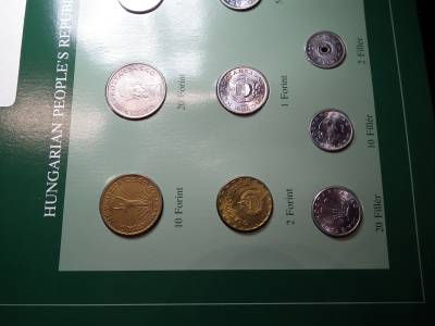 FORINT ÉRMÉS SOR  ( COIN SET OF ALL NATIONS HUNGARY ) Vegyes évjáratú érmékkel. (10 db) Pecsét: 1995 ( " Franklin Mint " külföldi kiadás)