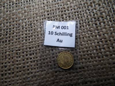 Ausztria , mini arany 10 schilling 