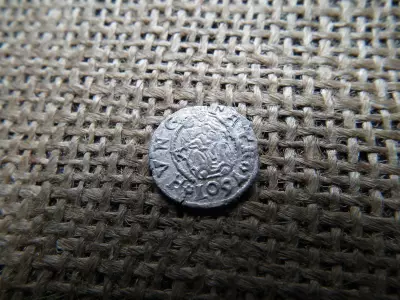 Rudolf , ezüst dénár 1601 KB , Körmöcbánya ! denár , ritka 