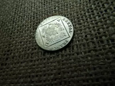 I.Ferenc  ezüst 7 krajcár 1802 B ( Körmöcbánya ) , extra , így nagyon ritka 