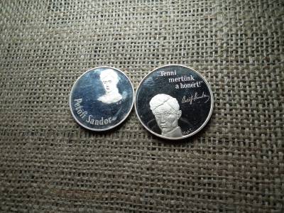 Petőfi Sándor , ezüst 50 és 100 forint 1973 PP 