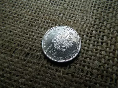 Ferenc József , ezüst 1/4 Florin 1860 B ,Körmöcbánya 
