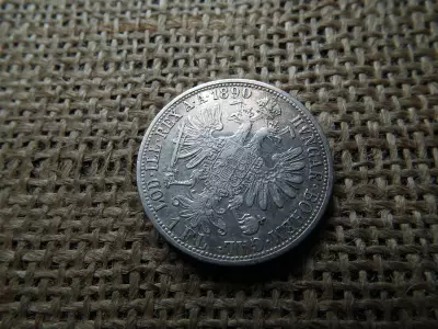 Ferenc József , ezüst 1 florin 1890