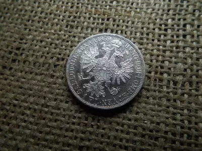 Ferenc József , ezüst 1 florin 1859 A , Bécs 