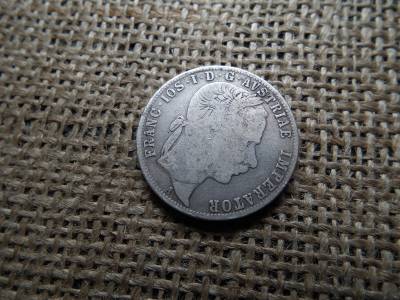 Ferenc József , ezüst 1 florin 1871 A , Bécs 