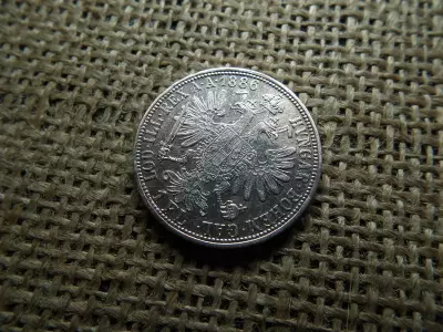 Ferenc József , ezüst 1 florin 1886