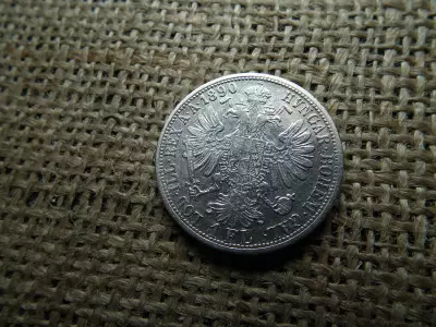 Ferenc József , ezüst 1 florin 1890