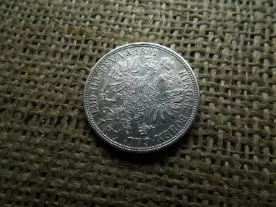 Ferenc József , ezüst 1 florin 1891