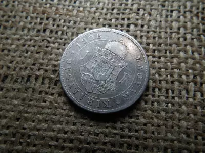 Ferenc József , ezüst 1 forint 1888 KB 