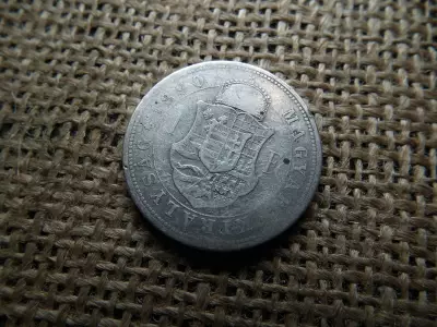 Ferenc József , ezüst 1 forint 1890 KB , Fiumei címer 