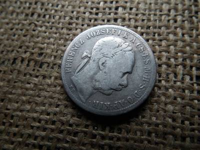 Ferenc József , ezüst 1 forint 1890 KB , Fiumei címer 
