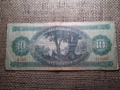 10 forint 1962 , ritka fordított hátlapi alapnyomat ! 01 ! 