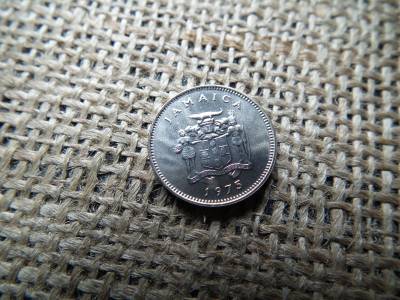 Jamaica 5 cent 1975 , cents , verdefényes  