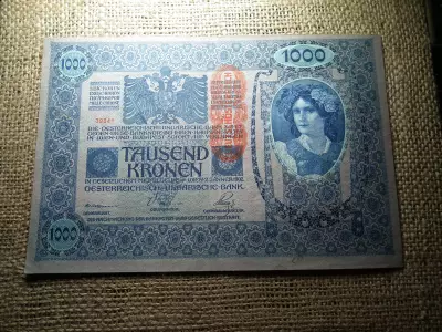 1000 korona 1902 , Osztrák felülbélyegzéssel 