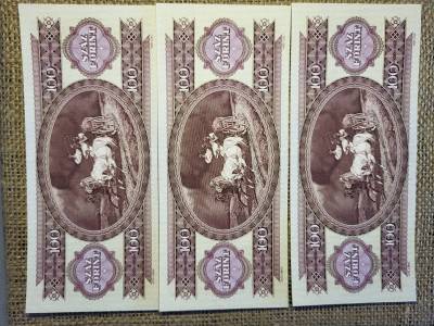 100 forint 1992 , gyönyörű , 3 db sorszámközeli 