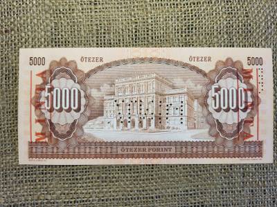 5000 forint 1990 J , MINTA UNC , nagyon alacsony 113 sorszám 