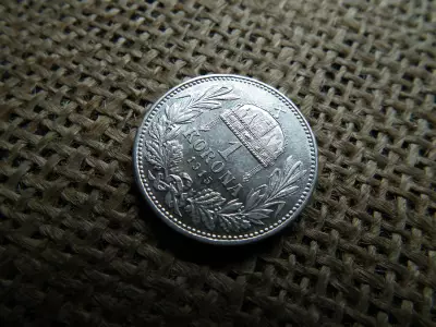 Ezüst 1 korona 1915 KB 