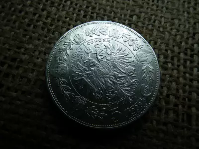 Ezüst 5 corona 1909 , korona , Marshall fej 
