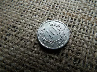 10 heller 1916  , címerpajzs ! 