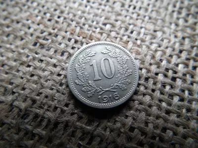 10 heller 1916  , címerpajzs ! 