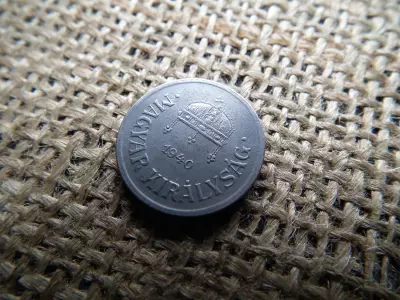 2 fillér 1940 , sima peremű vas 
