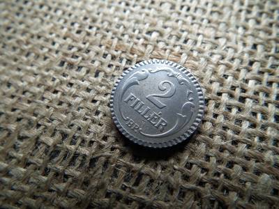 2 fillér 1940 , rovátkolt vas 