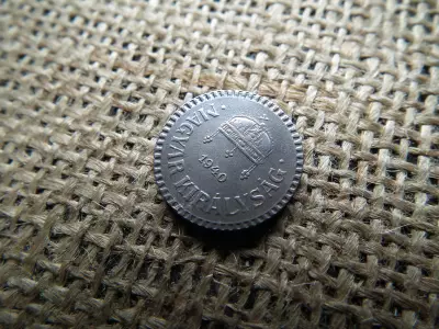 2 fillér 1940 , rovátkolt vas 