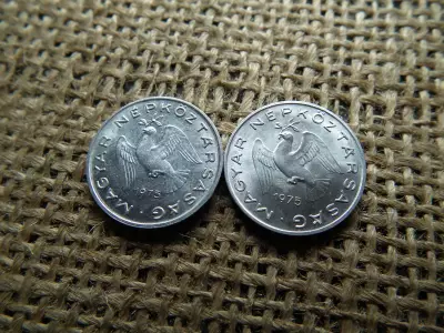 10 fillér 1975 pár ! Nagy számjegyes és sima 