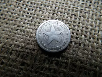 Kuba , ezüst 10 centavos 1915 