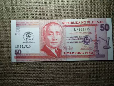 Fülöp - Szigetek , Philipinas , 50 piso 2013 UNC , B1