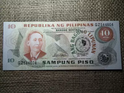 Fülöp - Szigetek , Philipinas , 10 piso 1981 UNC , B1