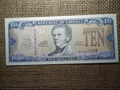 Libéria 10 dollars 2011 , dollár , UNC , B1