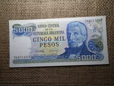 Argentína 5000 pesos 1981 - 1983 UNC , B1