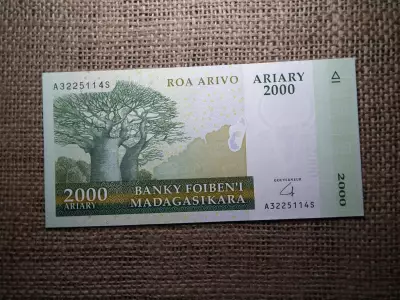 Madagaszkár 2000 ariary 2008 - 2014  UNC , B1