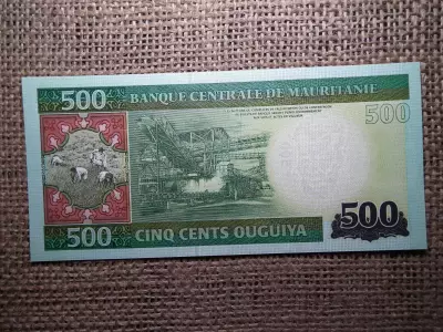 Mauritánia 500 cent 2013 UNC ,B1