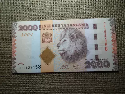 Tanzánia 2000 shilingi 2010 - 2025 UNC , B1