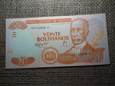 Bolívia 20 bolivianos 2001 - 2017 UNC , B1