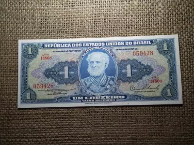 Brazília 1 cruzeiro 1954 - 1958 UNC , B1