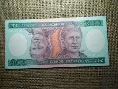 Brazília 200 cruzeiros 1981 - 1984  UNC , B1