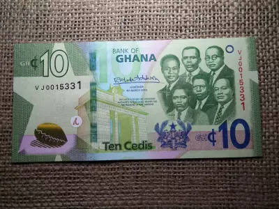 Ghana 10 cedis 2019 UNC , B1