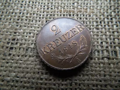 2 krajcár 1848 , extra , így ritka ! Verdefényes 