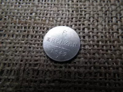 Ezüst 6 krajcár 1849 A  