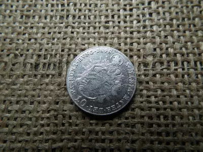 Ezüst 10 krajcár 1848 B , Körmöcbánya 