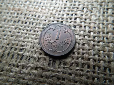1 heller 1916 címerpajzs  , ritka  , extra 
