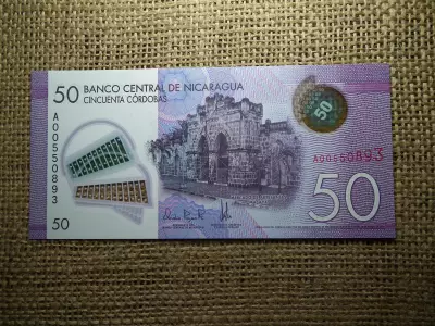 Nicaragua 50 cordobas 2014 UNC , córdobas , C1