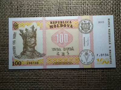 Moldova 100 lei 2015 UNC , C1