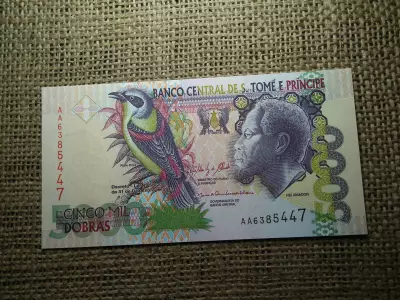 S . Tomé 5000 dobras 2013 UNC , C1