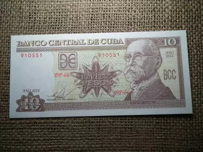 Kuba 10 pesos 2014 UNC , C1